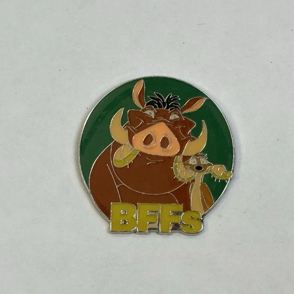 2011 Disney Pin Trading Timon & Pumbaa BFFs Pin – Lion King‎ Best Friends Badge